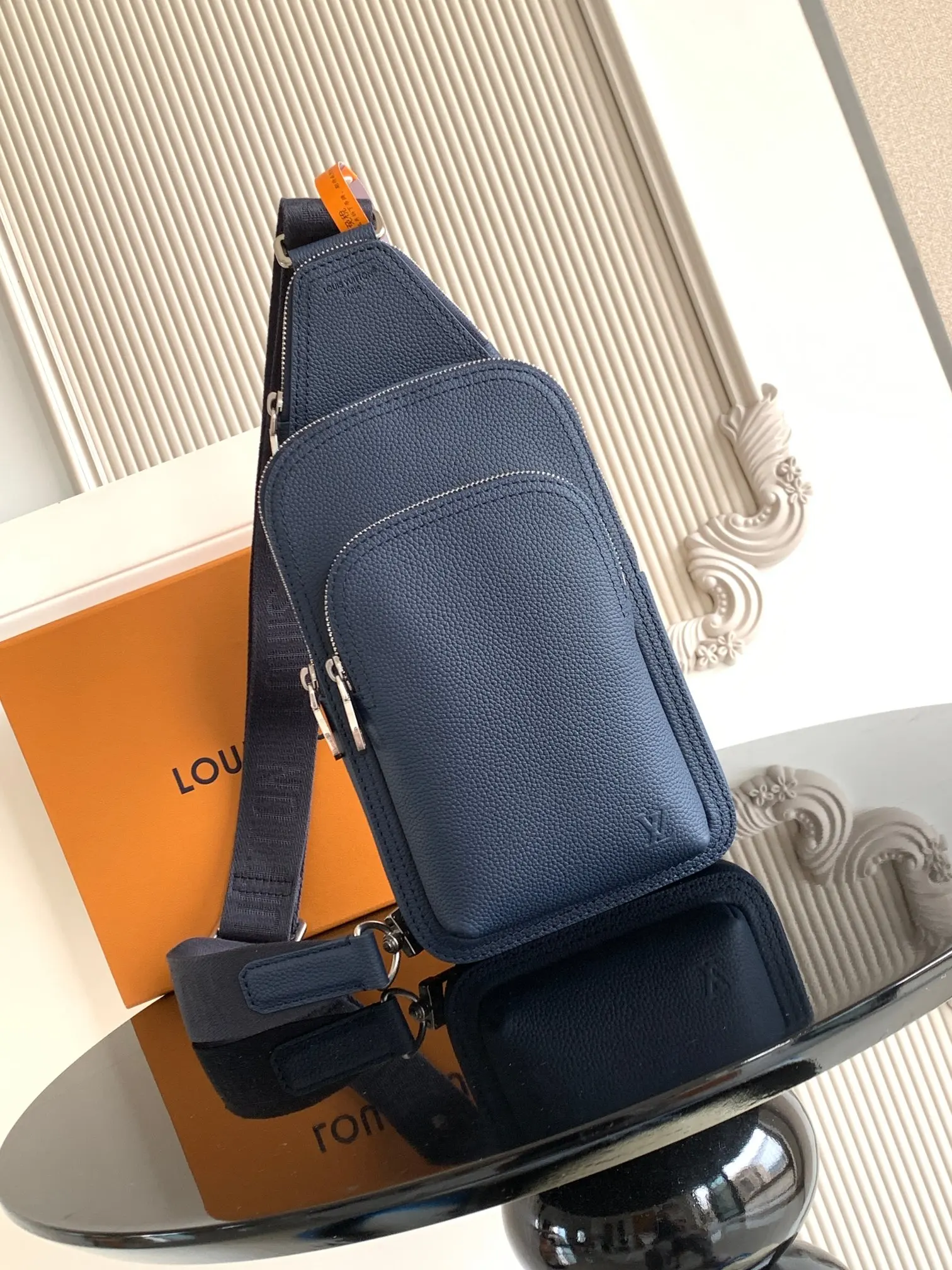 Louis Vuitton M15255 Coated Canvas Shoulder Bag Chest Bag