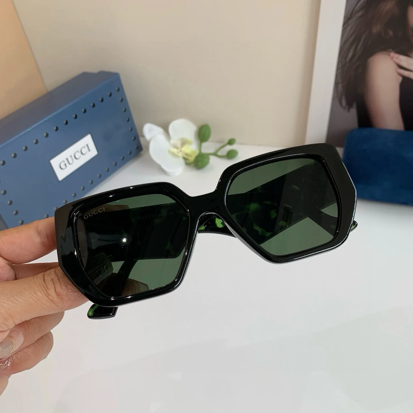 Gucci New Trendy Fashion Large Square Polarized Sunglasses Gucci New Trendy Fashion Large Square Polarized Sunglasses