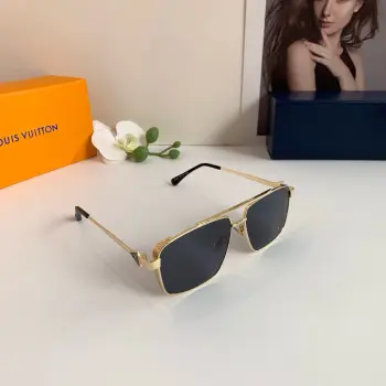 New metal square frame sunglasses for men and women Replica Louis Vuitton Sunglasses