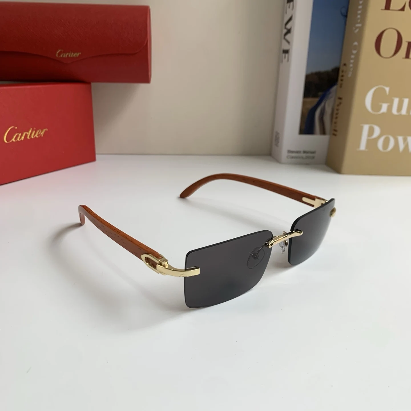 Cartier New Cartier High-End Rimless Glasses Cartier New Cartier High-End Rimless Glasses