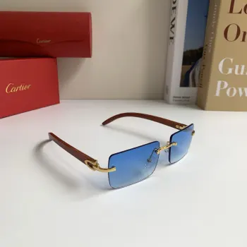 Korean-style metal frame frog glasses Replica Cartier Sunglasses