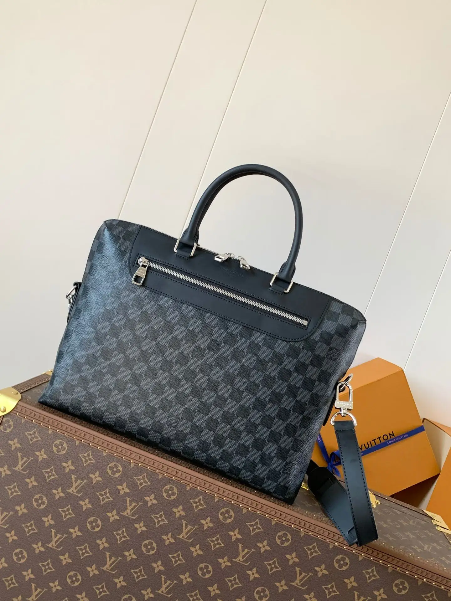 Louis Vuitton M54019 Canvas Briefcase Travel Bag