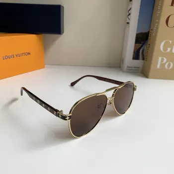Korean-style metal frame sunglasses Replica Louis Vuitton Sunglasses