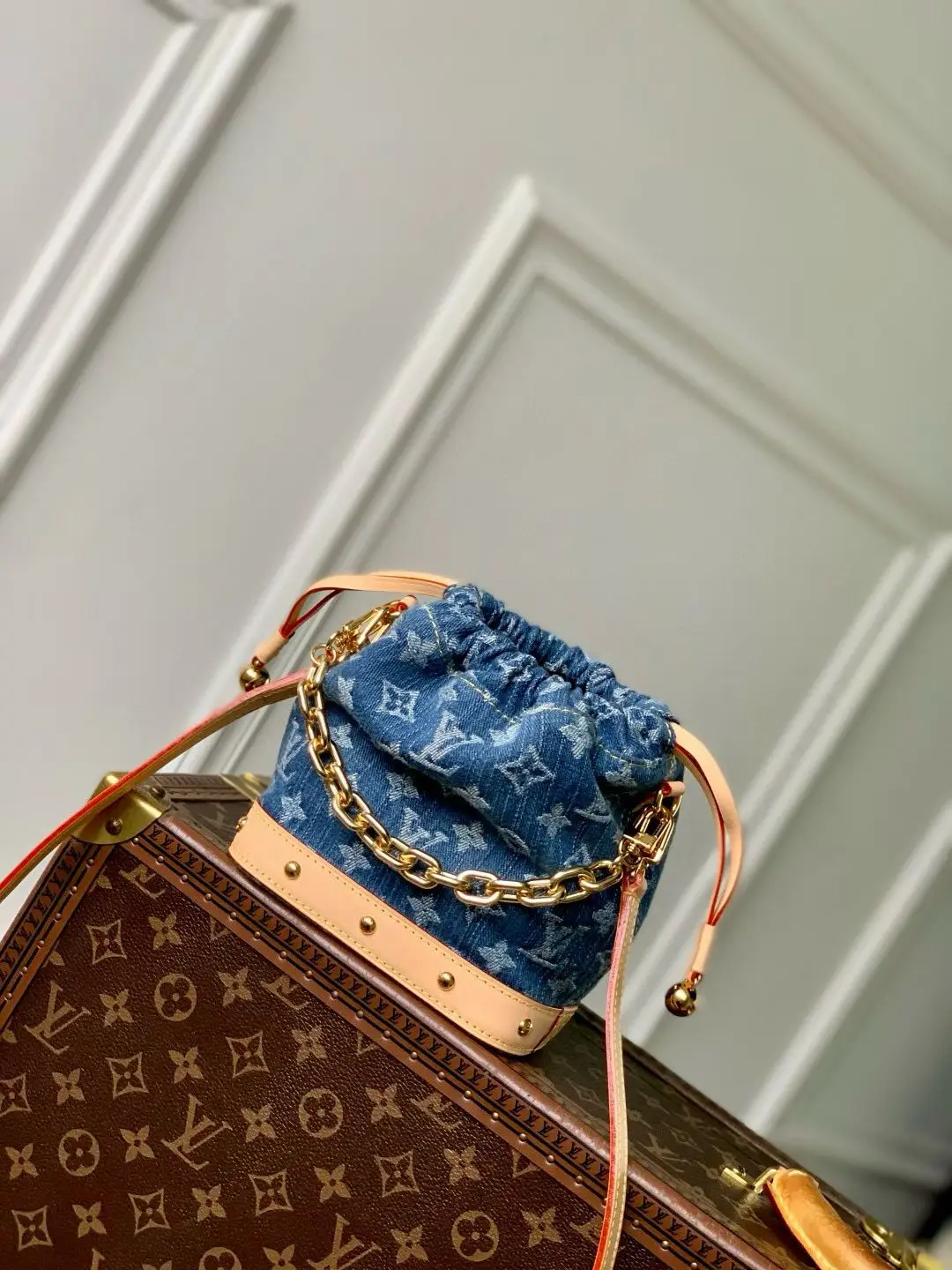 Louis Vuitton M83043 Trendy Denim Backpack Backpack