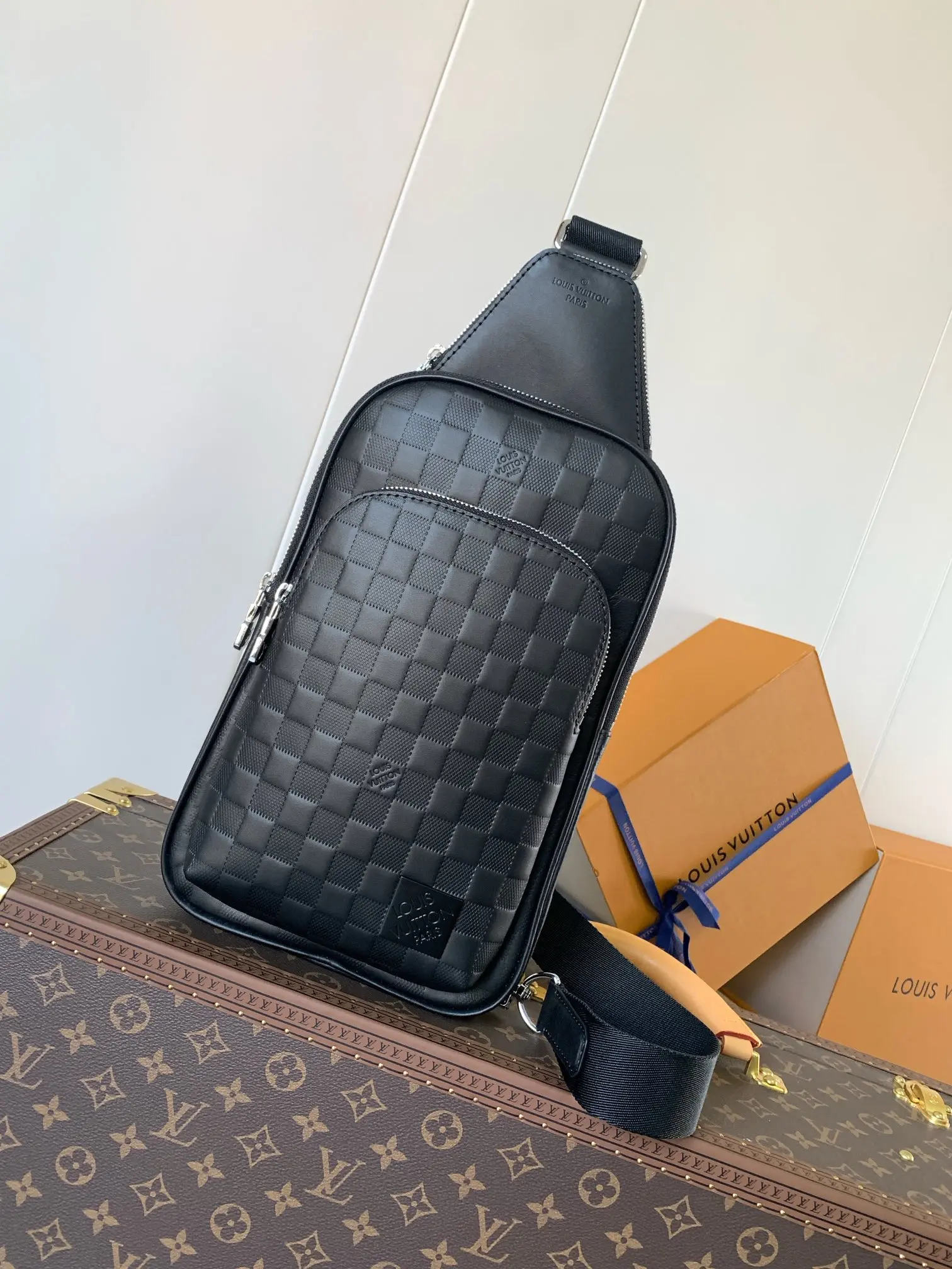Louis Vuitton N45303 Coated Canvas Shoulder Bag Chest Bag