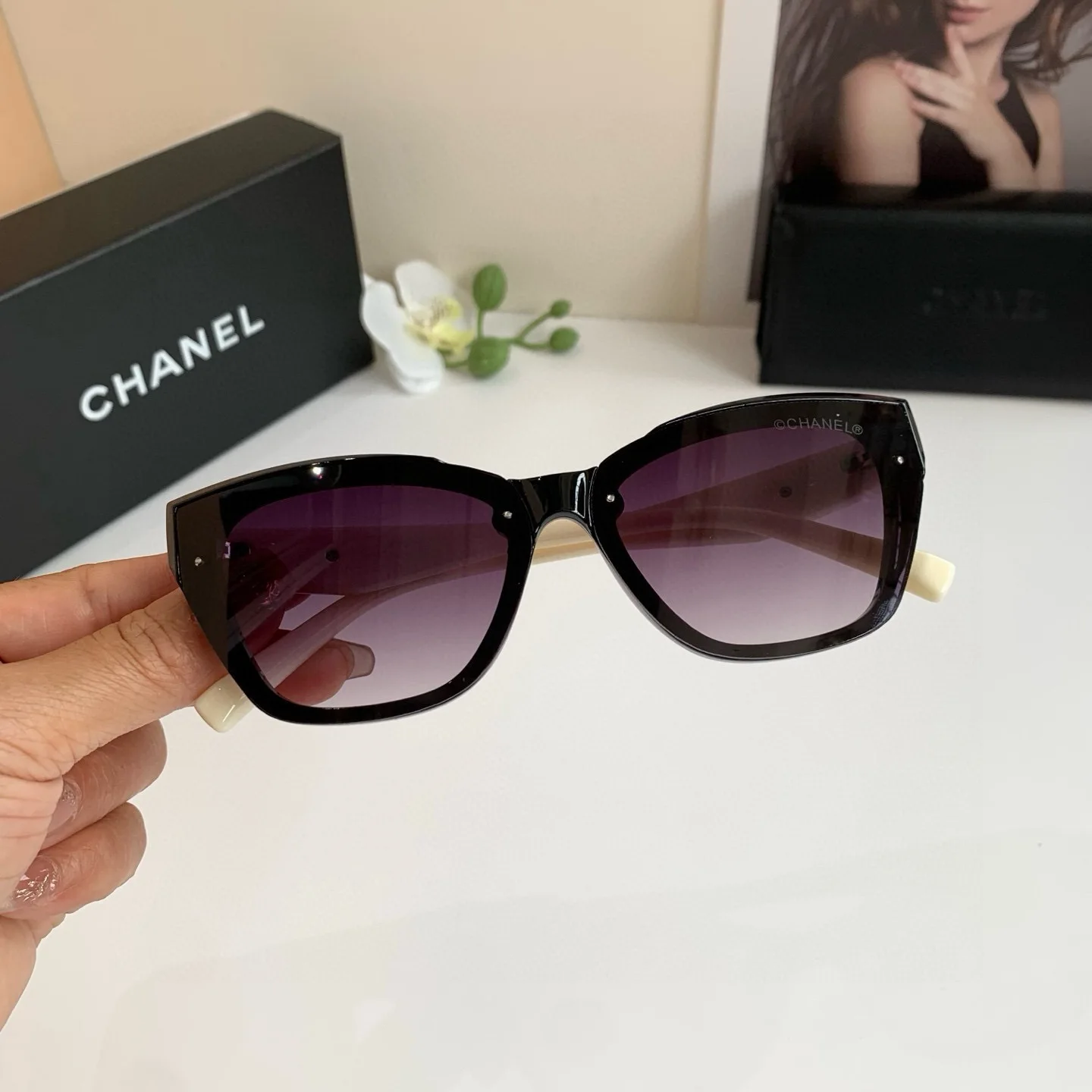 Chanel New Cat Eye Frame Sunglasses