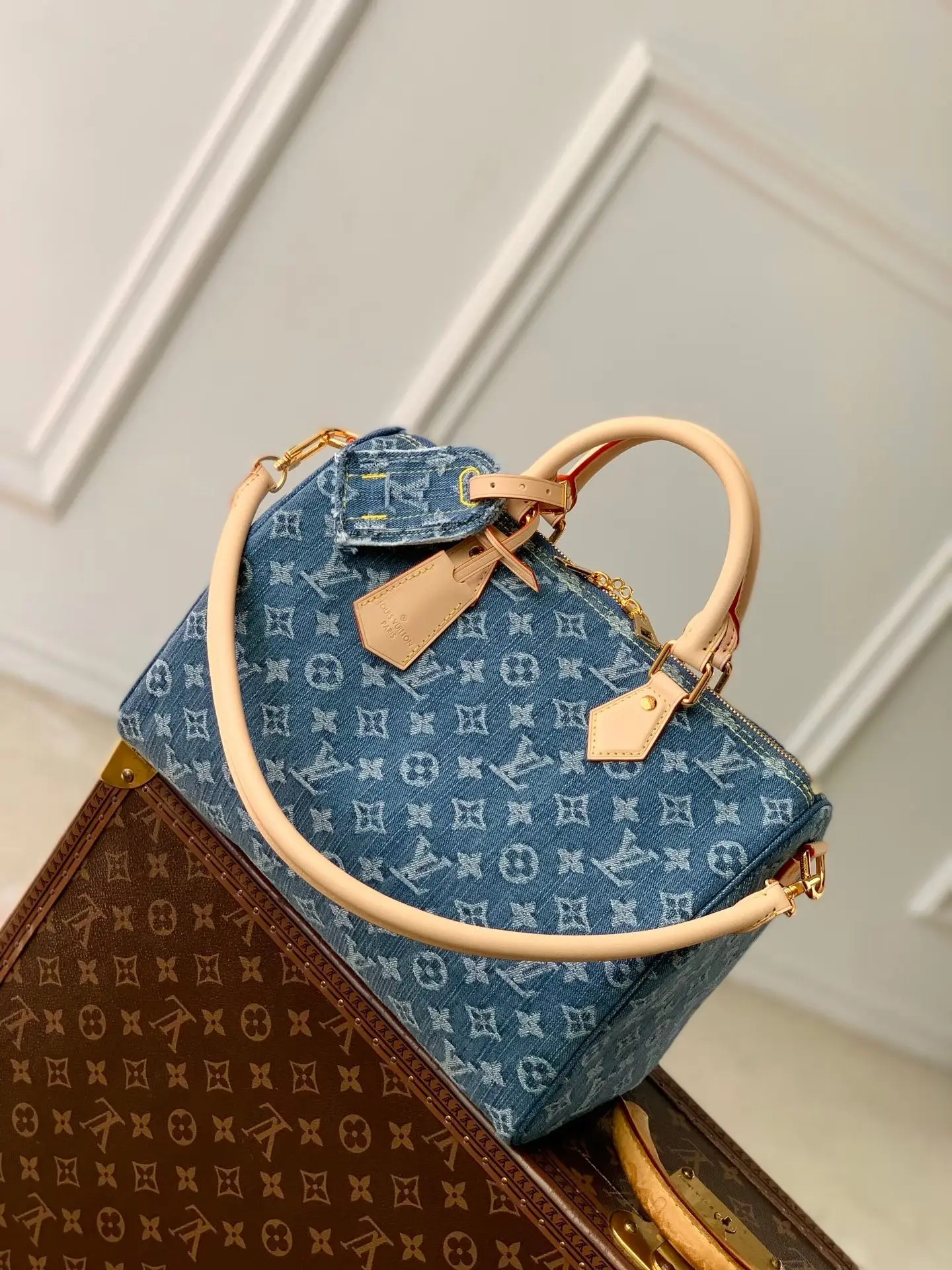 Louis Vuitton M14430 Denim Handbag Women s Shoulder Bag