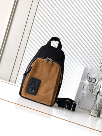 9171 Suede Multi-functional Bag Men s Crossbody Bag Replica Loewe belt bags