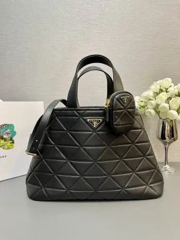 1BG547 New Imported Calfskin Tote Bag Women s Shoulder Bag Replica Prada womens bags