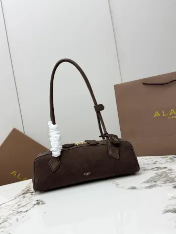 A06033 Suede Wurst Bag Women s Shoulder Bag Replica ALAIA womens bags