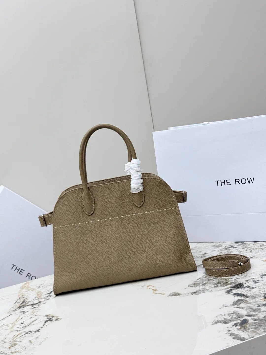 THE ROW T1586 Classic Lychee Pattern Tote Bag Women s Crossbody Bag