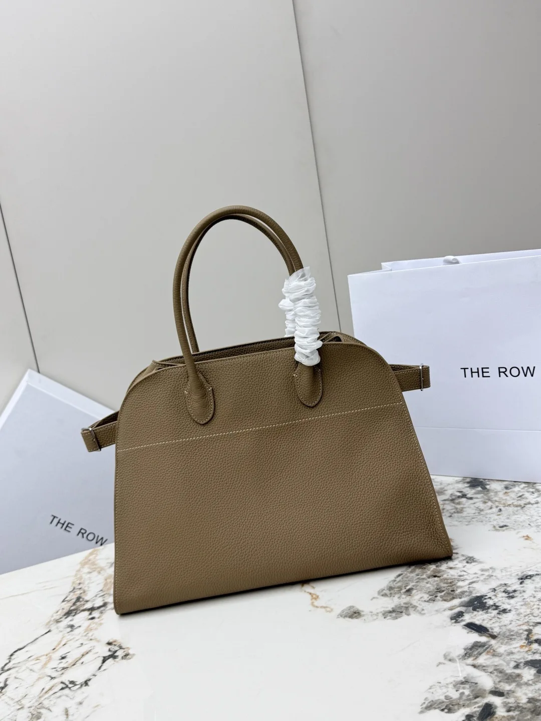 THE ROW T1255 Classic Lychee Pattern Tote Bag Women s Handbag