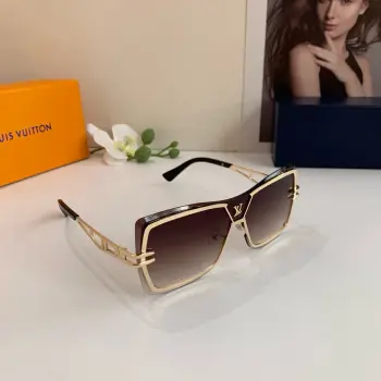 Fashion Trend Unisex Square Frame One-Piece Sunglasses Replica Louis Vuitton Sunglasses