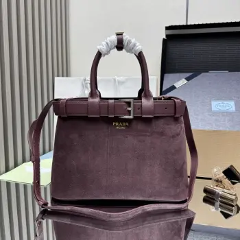 1BA434 Imported Suede Leather Small Shopping Bag Women s Crossbody Bag Replica Prada womens bags
