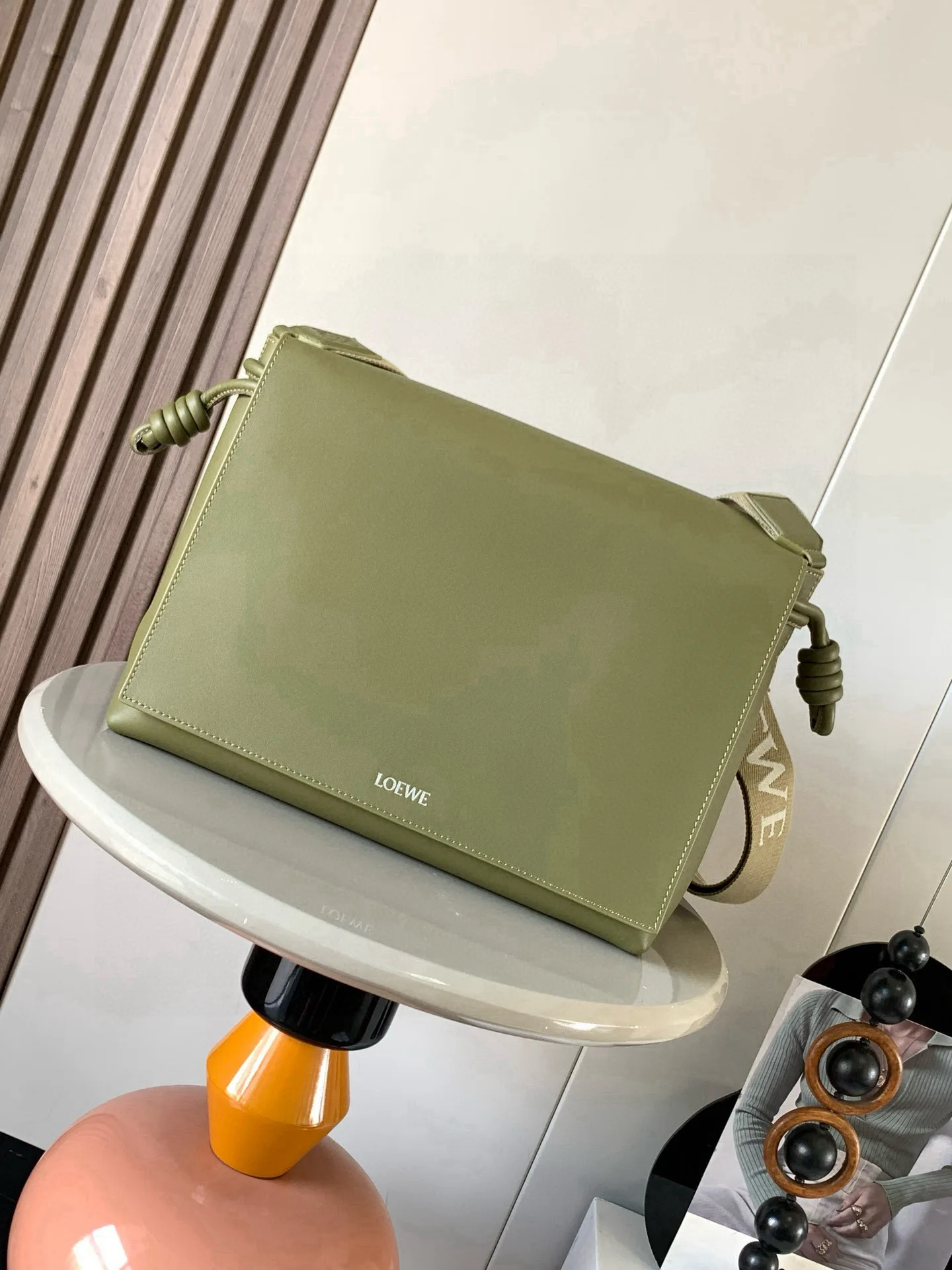 Loewe 9059 Glossy Soft Cowhide Leather Handbag Men s Crossbody Bag