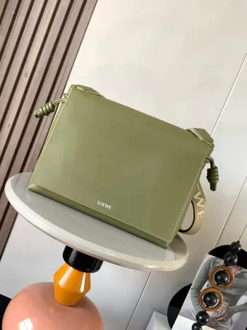 9059 Glossy Soft Cowhide Leather Handbag Men s Crossbody Bag Replica Loewe mens bags