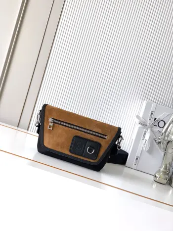 9170 Mini Canvas Messenger Bag Men s Crossbody Bag Replica Loewe mens bags