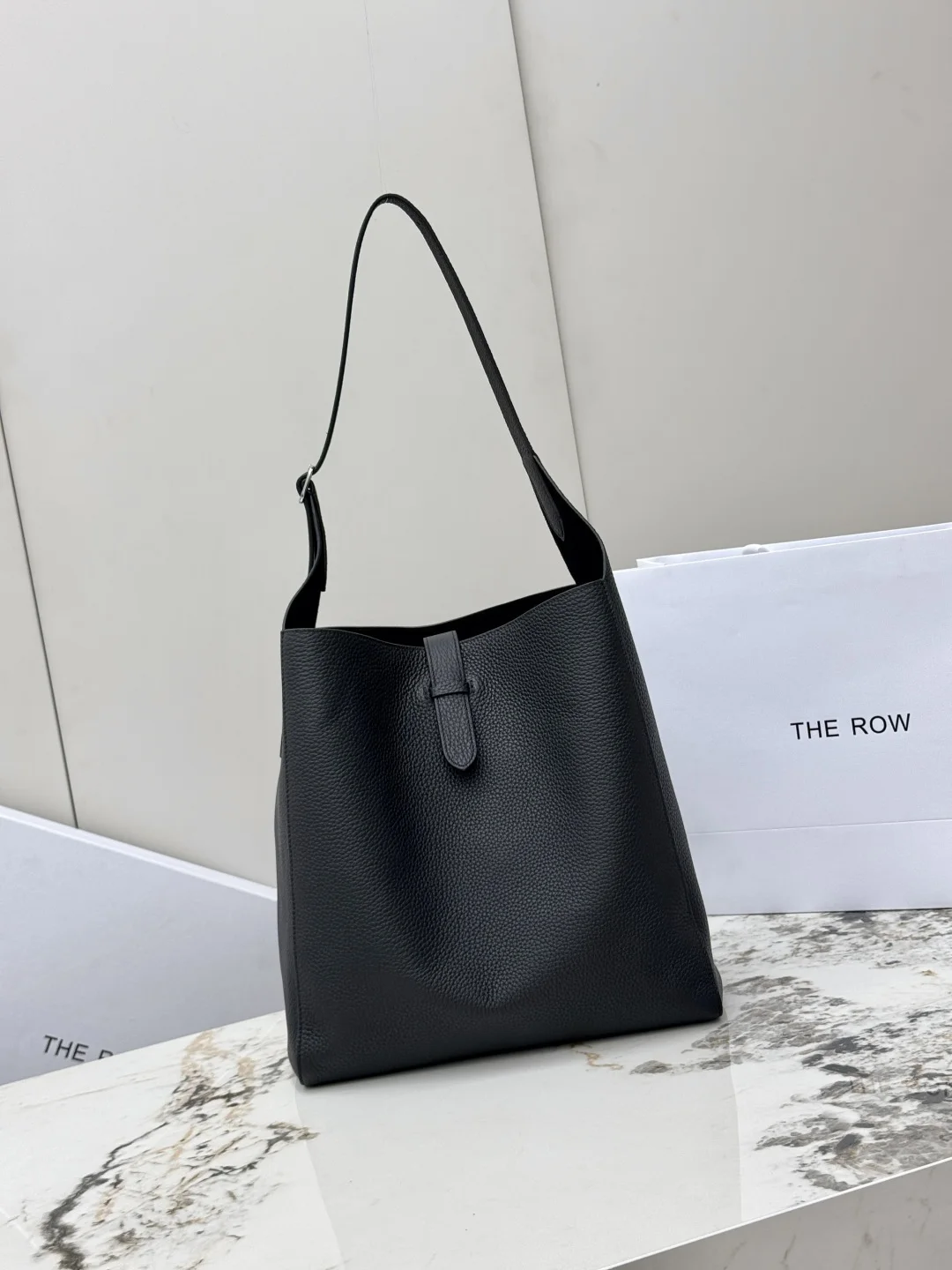 THE ROW T1699 Lychee Pattern Tote Bag Women s Shoulder Bag