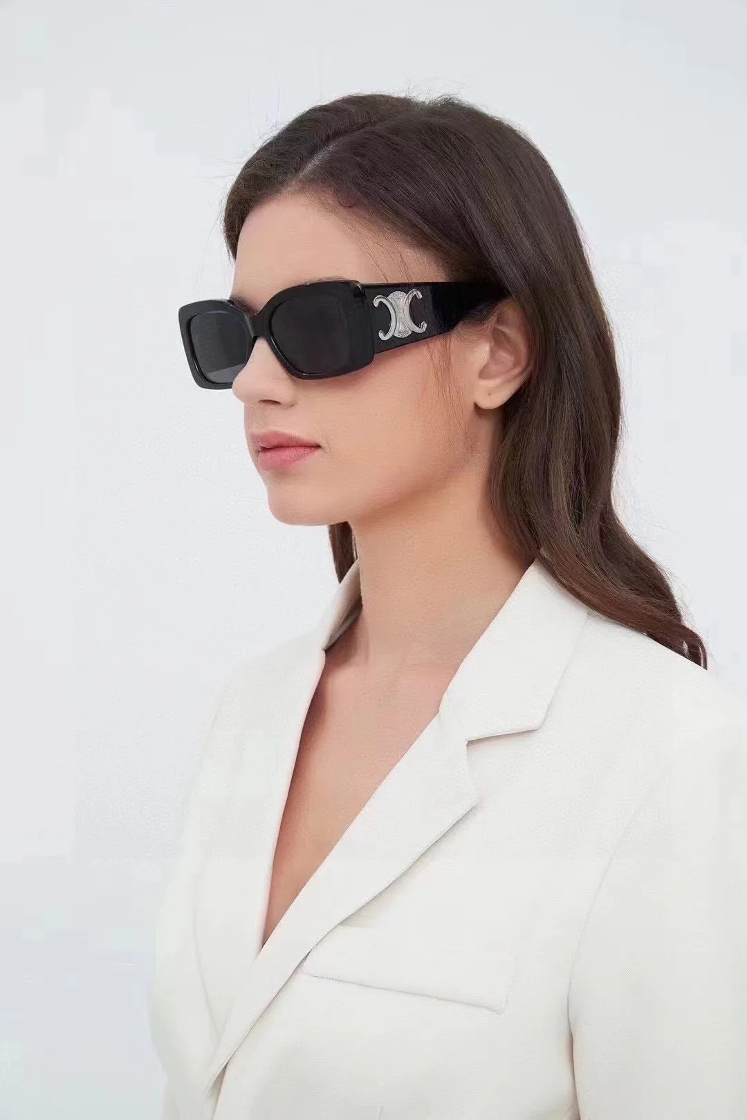 Celine Arc de Triomphe square frame large leg sunglasses