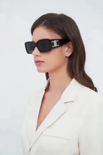 Arc de Triomphe square frame large leg sunglasses Replica Celine Sunglasses