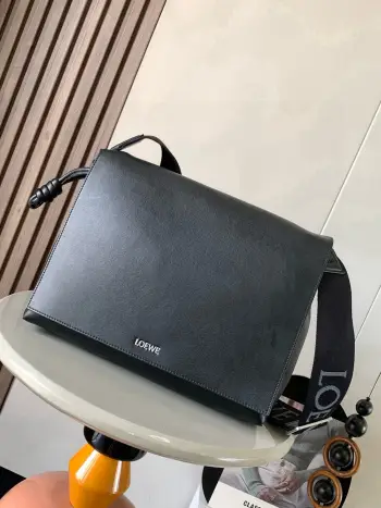 9059 Glossy Soft Cowhide Leather Handbag Men s Crossbody Bag Replica Loewe mens bags
