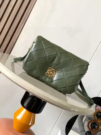 9077 Mini Glossy Napa Lambskin Wrinkled Handbag Women s Crossbody Bag Replica Loewe womens bags