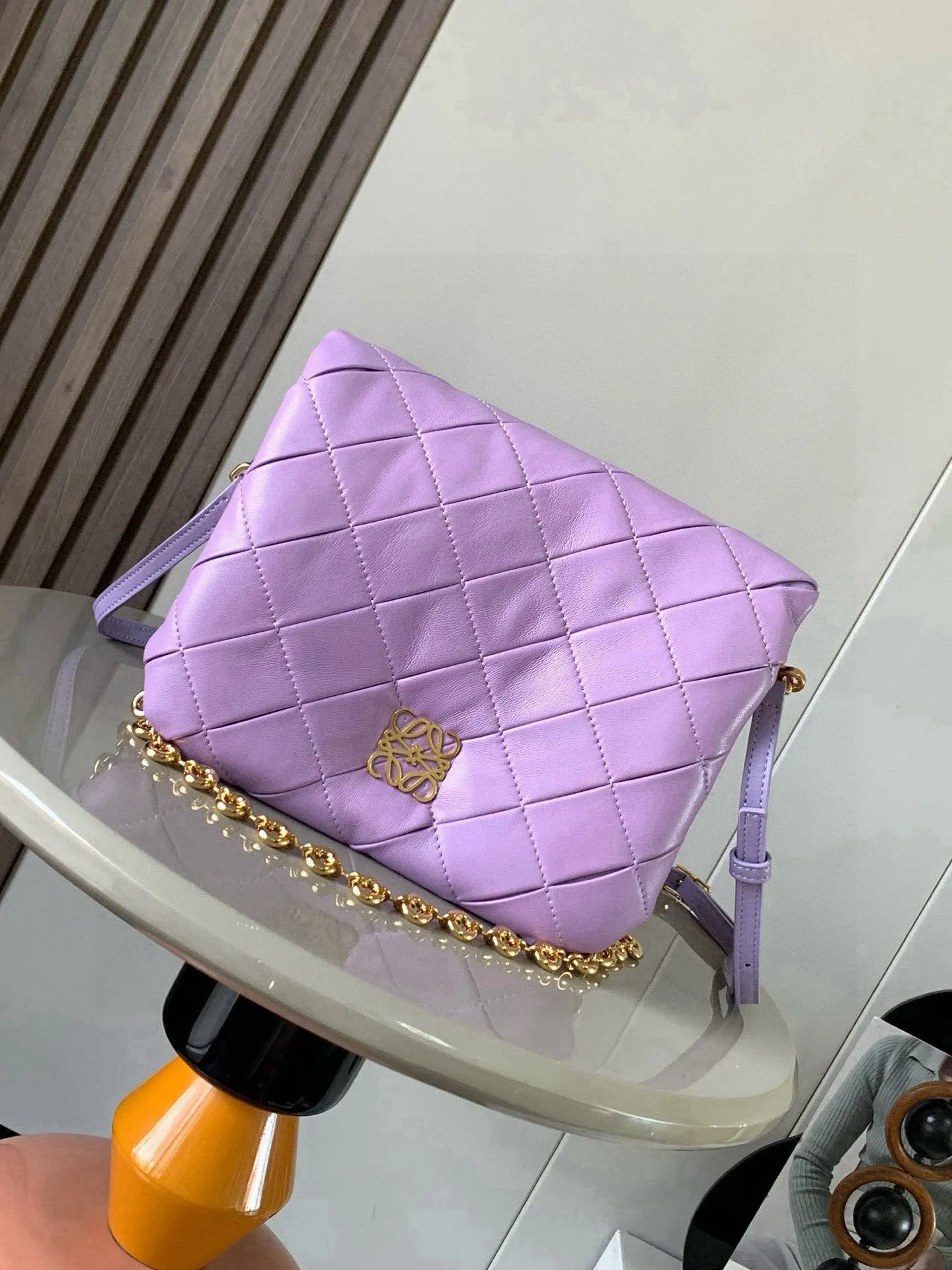 Loewe 9076 Mini Glossy Napa Lambskin Wrinkled Handbag Women s Crossbody Bag Loewe 9076 Mini Glossy Napa Lambskin Wrinkled Handbag Women s Crossbody Bag