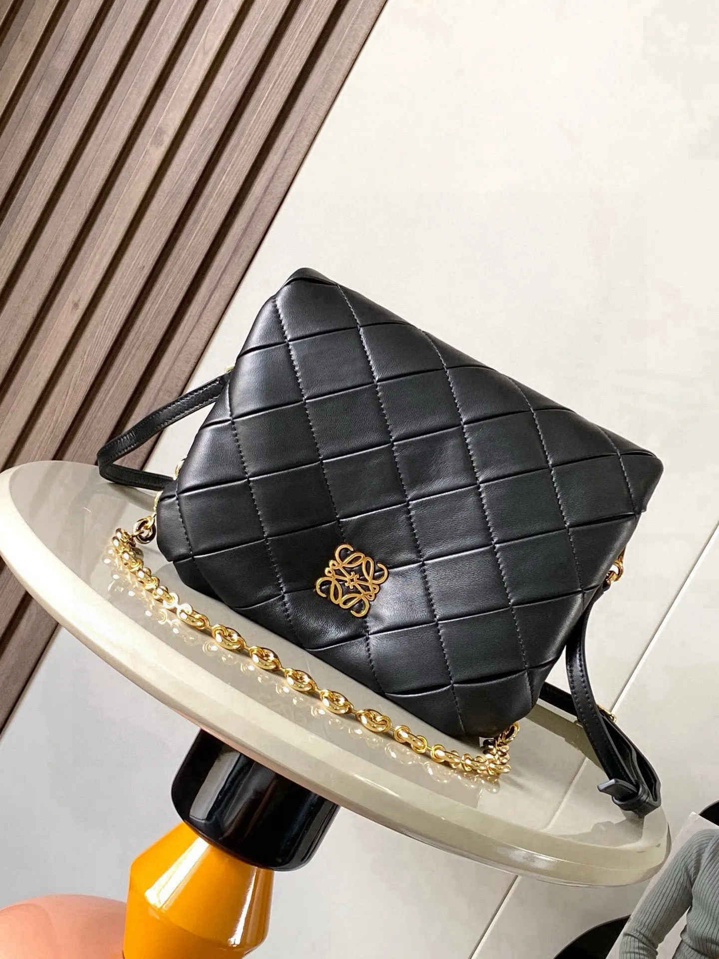 Loewe 9076 Mini Glossy Nappa Lambskin Ruched Handbag Women s Crossbody Bag Loewe 9076 Mini Glossy Nappa Lambskin Ruched Handbag Women s Crossbody Bag