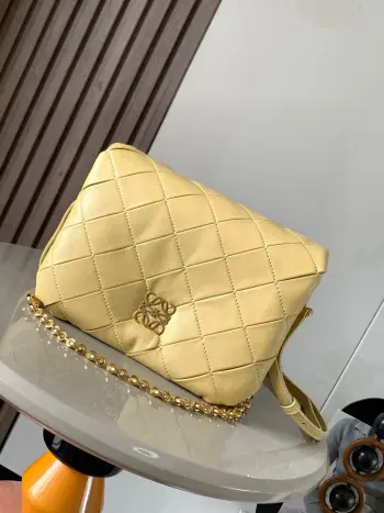 9076 Mini Glossy Napa Lambskin Wrinkled Handbag Women s Crossbody Bag Replica Loewe womens bags