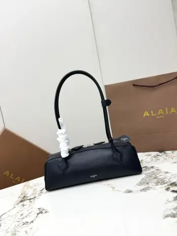 A06033 Goat Leather Sausage Bag Women s Shoulder Bag Replica ALAIA womens bags