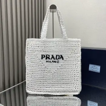 1BG393 Coconut Fiber Tote Bag Women s Shoulder Bag Replica Prada womens bags