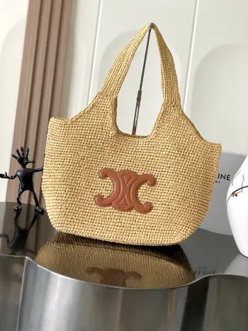 119632 Straw Woven Bag Women s Shoulder Bag Replica Celine womens bags