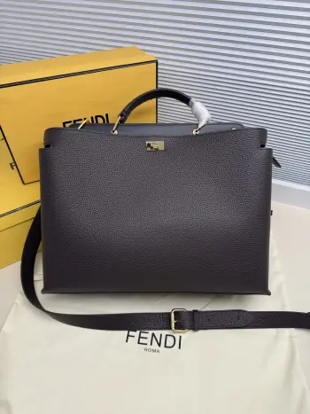 7vA476 Cowhide Lychee Pattern Men s Bag Men s Crossbody Bag Replica Fendi mens bags