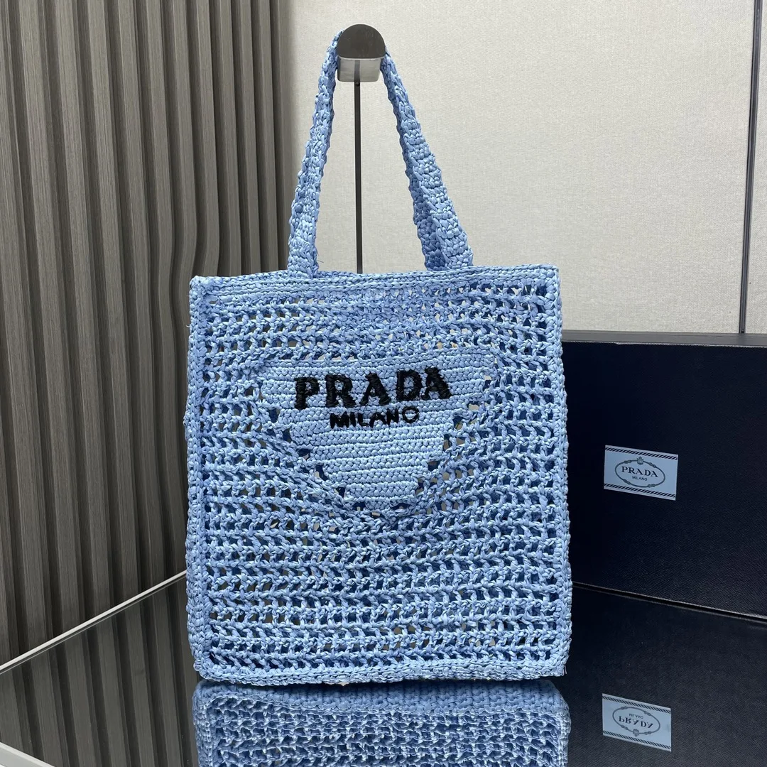 Prada 1BG393 Coconut Fiber Tote Bag Women s Shoulder Bag Prada 1BG393 Coconut Fiber Tote Bag Women s Shoulder Bag