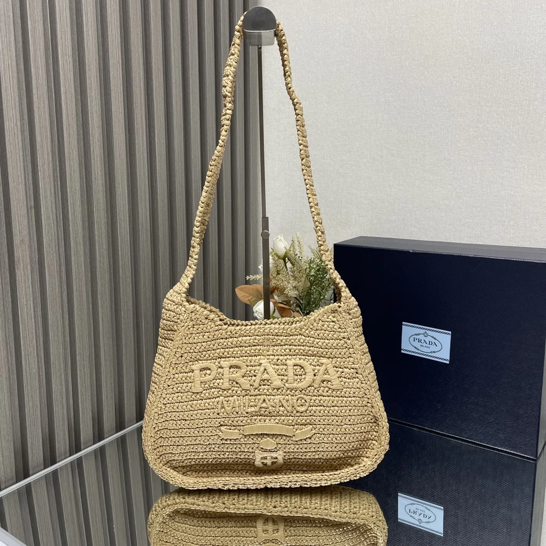 Prada 1BC186 New Raffia Woven Tote Crossbody Bag Women s Crossbody Bag Prada 1BC186 New Raffia Woven Tote Crossbody Bag Women s Crossbody Bag