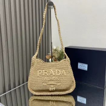 1BC186 New Raffia Woven Tote Crossbody Bag Women s Crossbody Bag Replica Prada womens bags