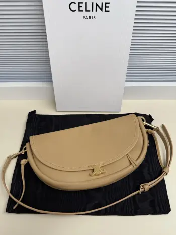 L10373 Imported Sheepskin Half-Moon Bag  Women s Crossbody Bag Replica Celine womens bags