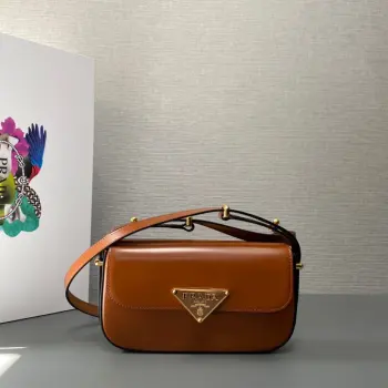 1BD339 Plain Vintage Flight Attendant Bag Women s Crossbody Bag Replica Prada womens bags