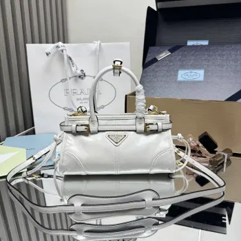 1BA486 Oil Wax Leather Mini Handbag Women s Crossbody Bag Replica Prada womens bags