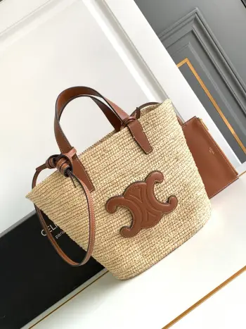 115802FF7.04LU Woven Classic Tote Bag Women s Shoulder Bag Replica Celine womens bags