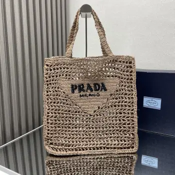 1BG393 Coconut Fiber Tote Bag Women s Shoulder Bag Replica Prada womens bags