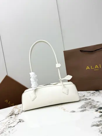 A06033 Goat Leather Sausage Bag Women s Shoulder Bag Replica ALAIA womens bags