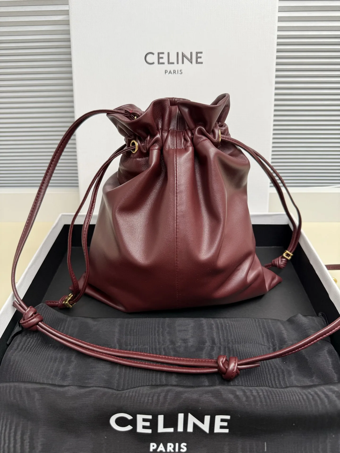 Celine 123662 Drawstring Fortune Bag Women s Crossbody Bag Celine 123662 Drawstring Fortune Bag Women s Crossbody Bag