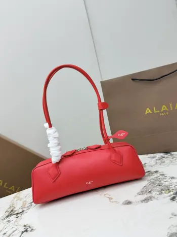 A06033 Goat Leather Sausage Bag Women s Shoulder Bag Replica ALAIA womens bags
