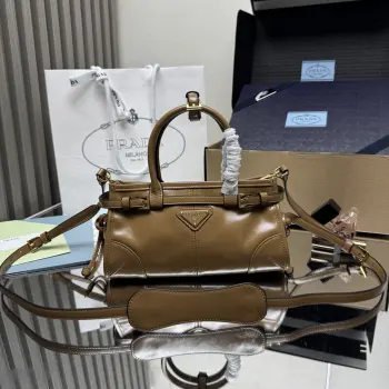1BA486 Oil Wax Leather Mini Handbag Women s Crossbody Bag Replica Prada womens bags