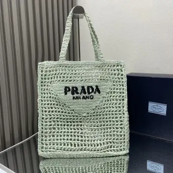 1BG393 Coconut Fiber Tote Bag Women s Shoulder Bag Replica Prada womens bags
