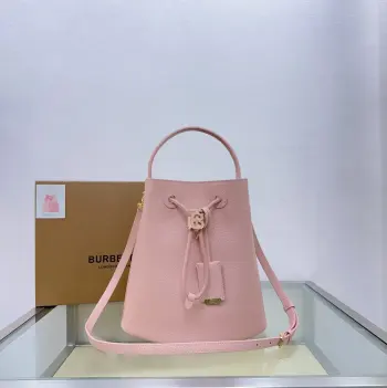 6911 Small Cowhide Bucket Bag Women s Crossbody Bag Replica Burberry womens bags