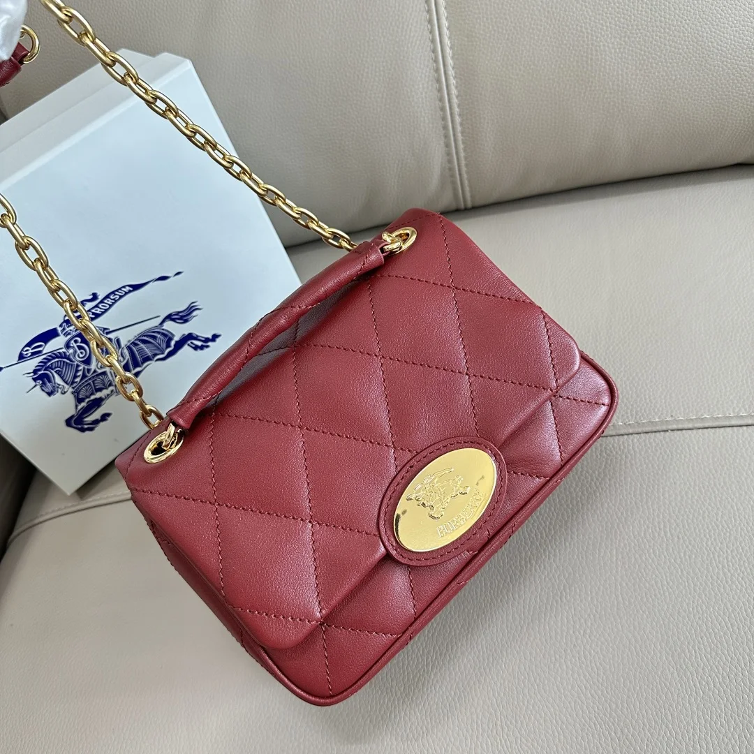 Burberry 2641 Cowhide Shoulder Bag Women s Crossbody Bag