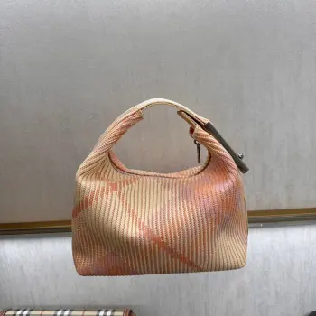 Stand-up clip bag women s shoulder bag Replica Burberry womens bags