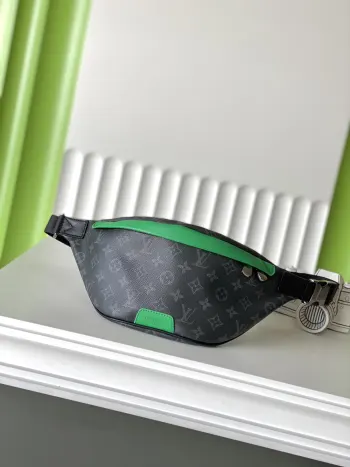M25924 DISCOVERY Black Floral Waist Bag Replica Louis Vuitton belt bags